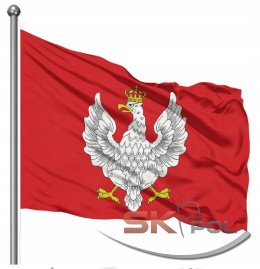 MOCNA Flaga Polski Godło Czerwona Historyczna 1918-1919 NA MASZT 150x90 CM