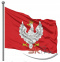 MOCNA Flaga Polski Godło Czerwona Historyczna 1918-1919 NA MASZT 150x90 CM