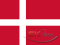 Flaga Dania drukowana 112x70