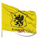 Flaga Kaszubska Kaszuby Kaszebe Cywilna Gryf 112x70cm + Drzewiec Komplet