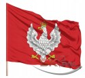 Flaga Polski Godło Czerwona Historyczna 1918-1919 112x70cm+Drzewiec Komplet